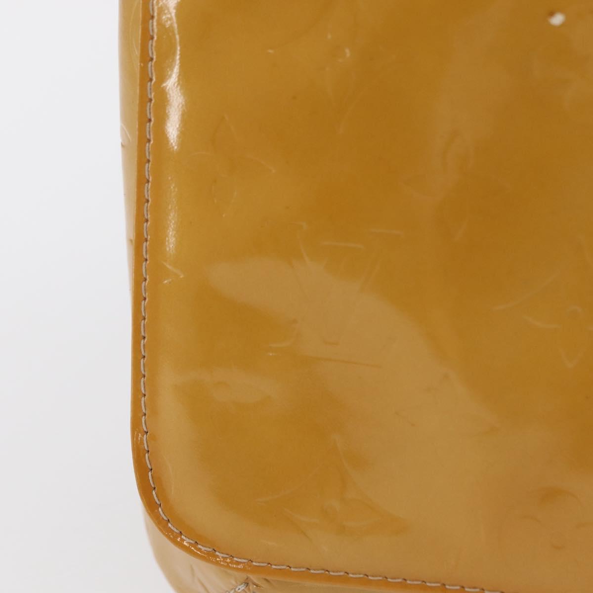 LOUIS VUITTON Monogram Vernis Thompson Street Bag Jaune M91123 LV Auth 171721