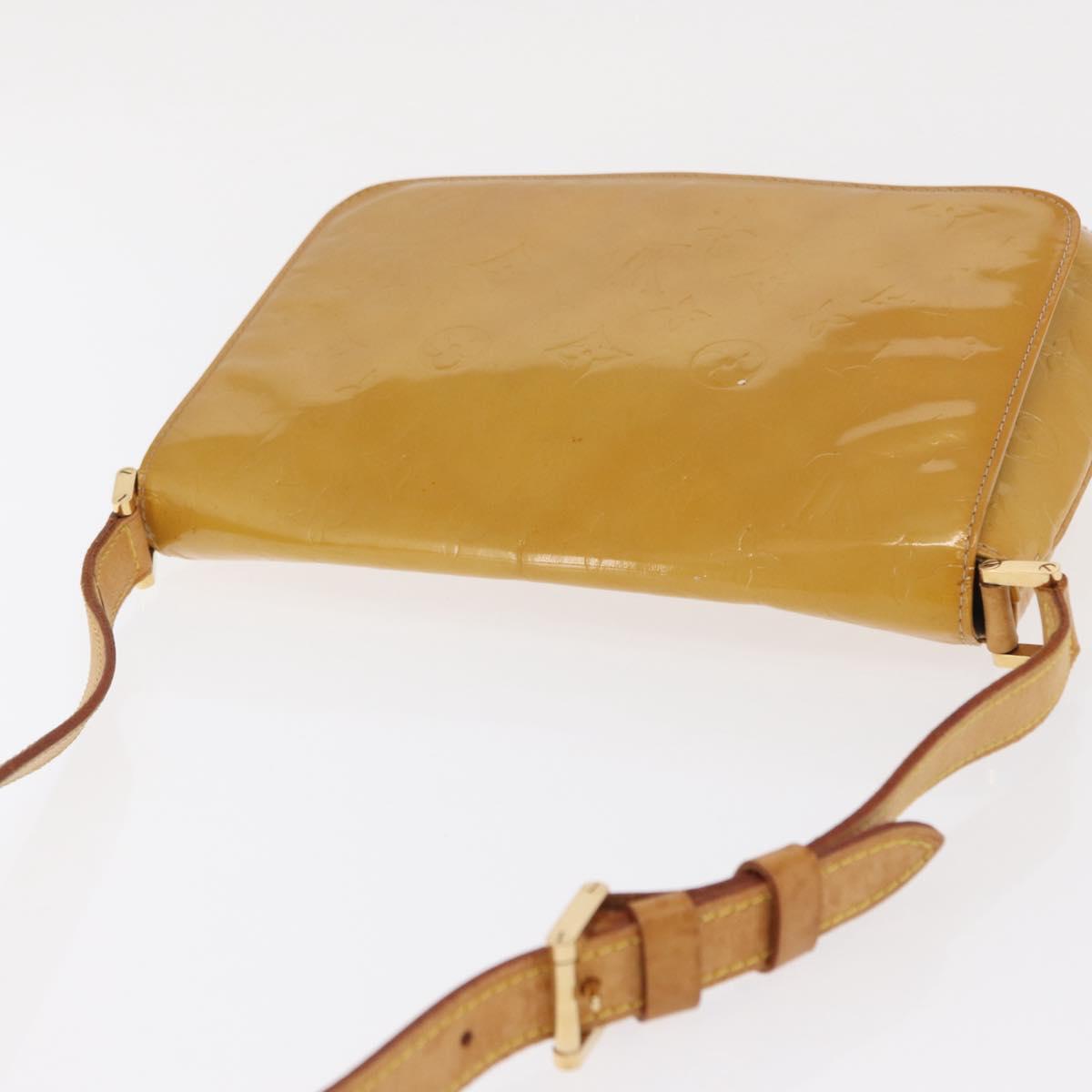 LOUIS VUITTON Monogram Vernis Thompson Street Bag Jaune M91123 LV Auth 171721