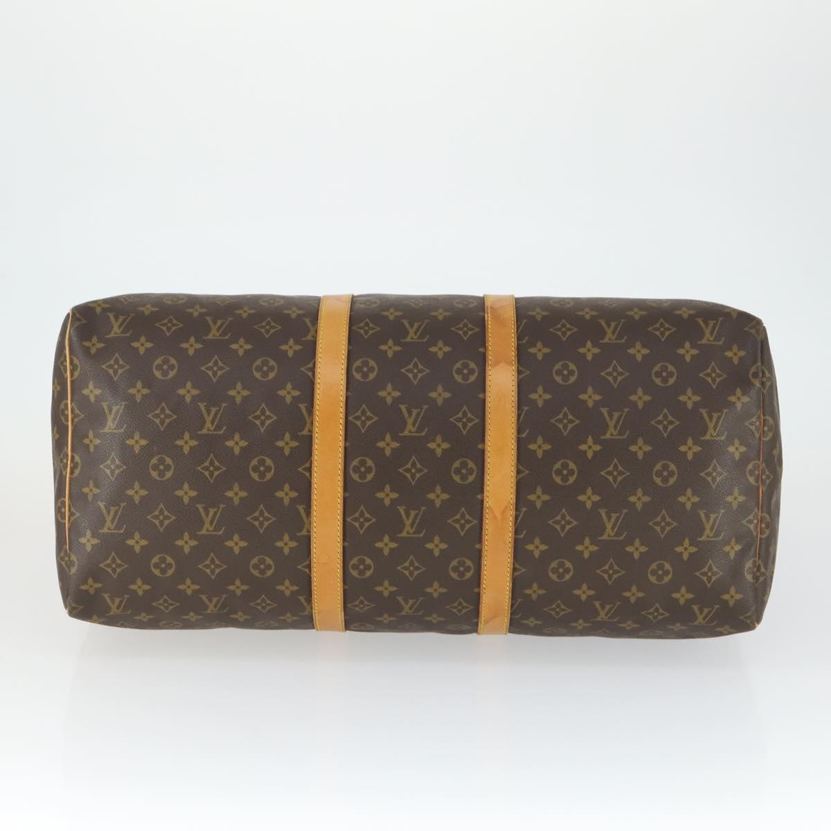 LOUIS VUITTON Monogram Keepall 55 Boston Bag M41424 LV Auth 171726