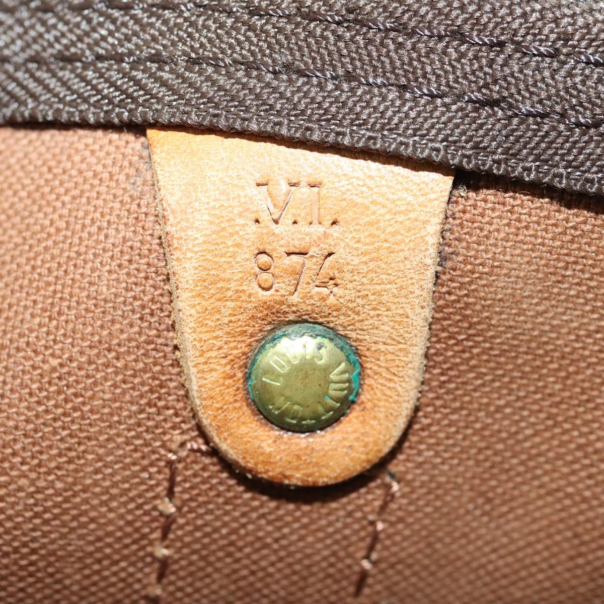 LOUIS VUITTON Monogram Keepall Bandouliere 50 Boston Bag M41416 LV Auth 171729A