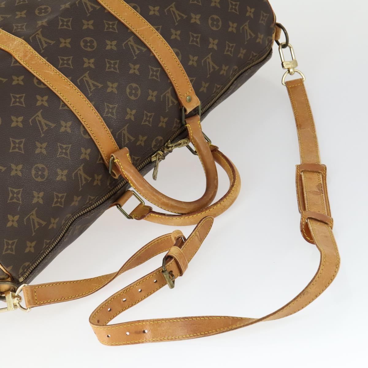 LOUIS VUITTON Monogram Keepall Bandouliere 50 Boston Bag M41416 LV Auth 171729A