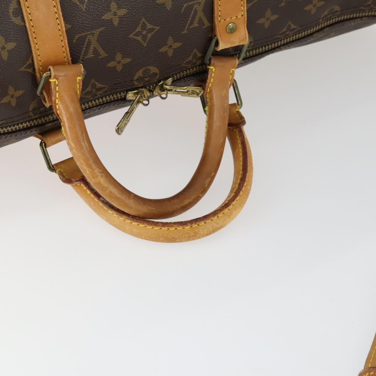 LOUIS VUITTON Monogram Keepall Bandouliere 50 Boston Bag M41416 LV Auth 171729A