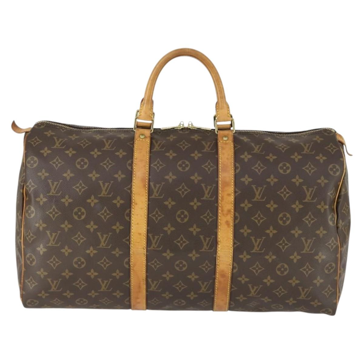 LOUIS VUITTON Monogram Keepall 50 Boston Bag M41426 LV Auth 171730