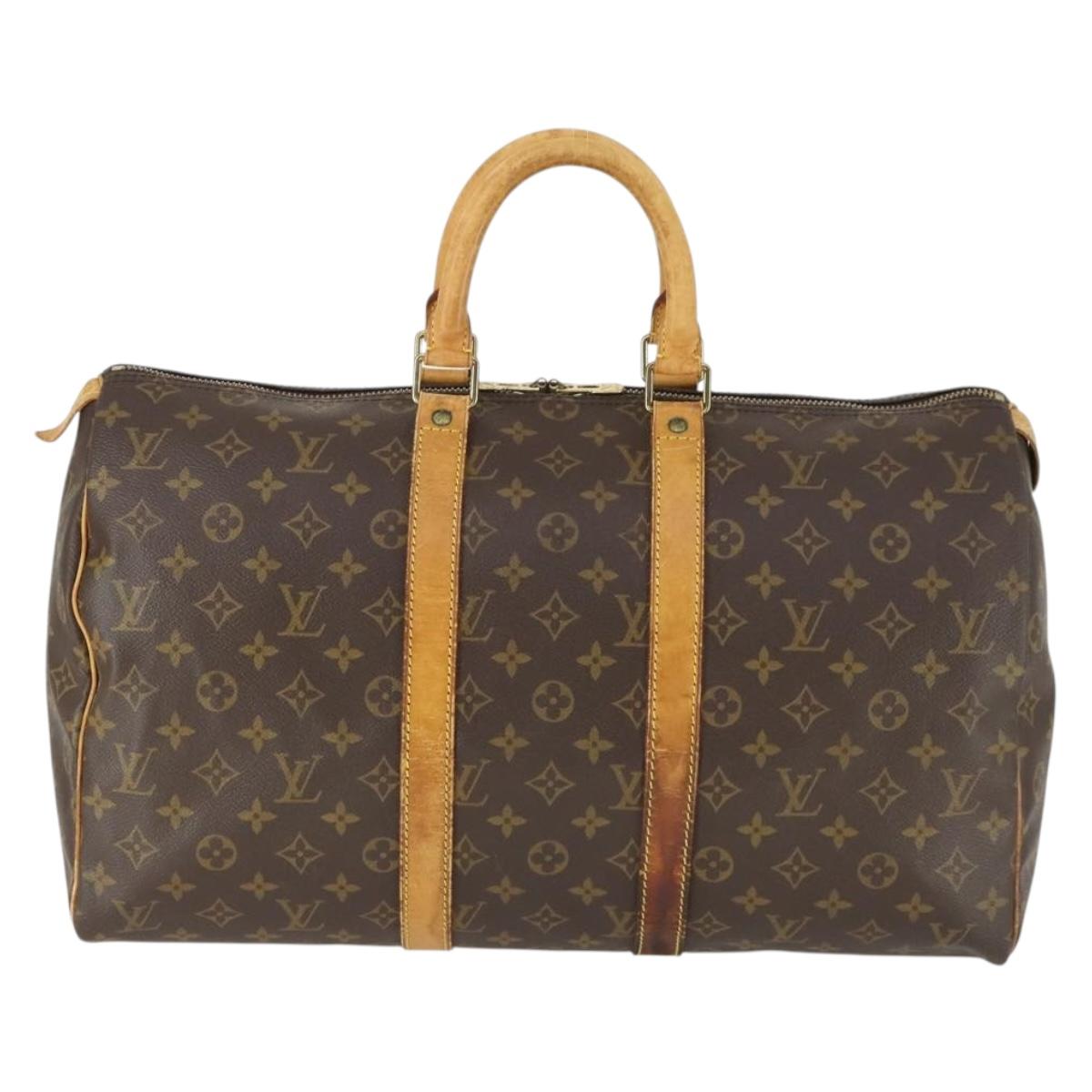 LOUIS VUITTON Monogram Keepall 45 Boston Bag M41428 LV Auth 171732
