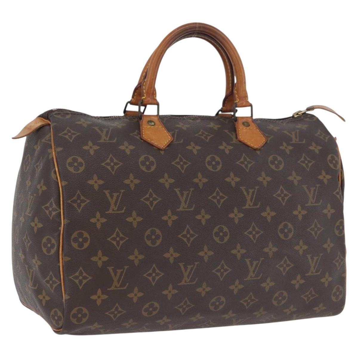 LOUIS VUITTON Monogram Speedy 35 Hand Bag M41524 LV Auth 171744