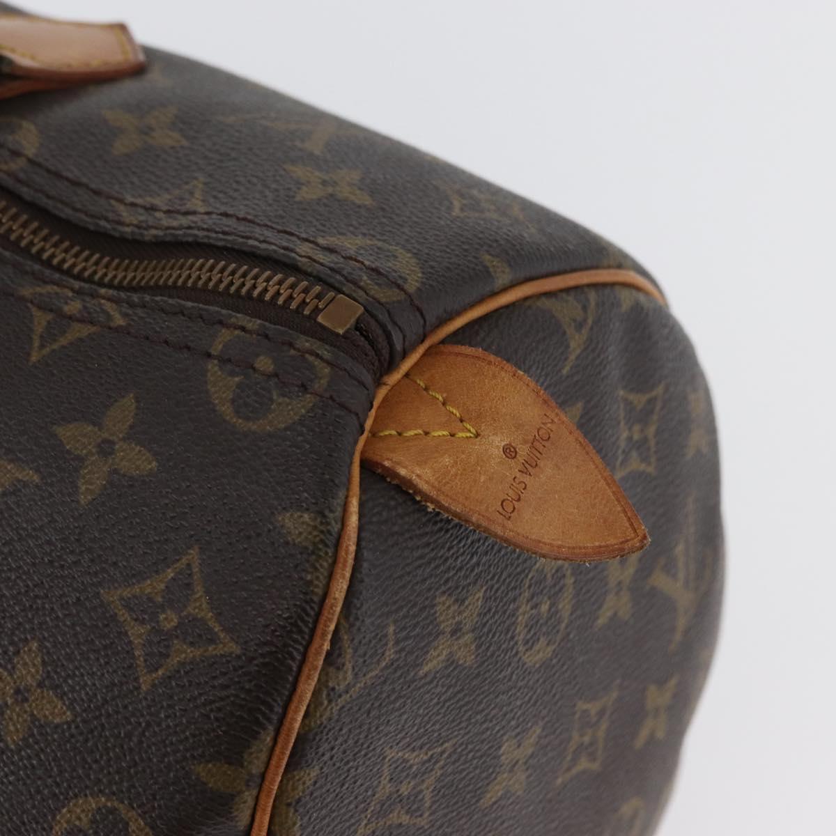 LOUIS VUITTON Monogram Speedy 35 Hand Bag M41524 LV Auth 171744