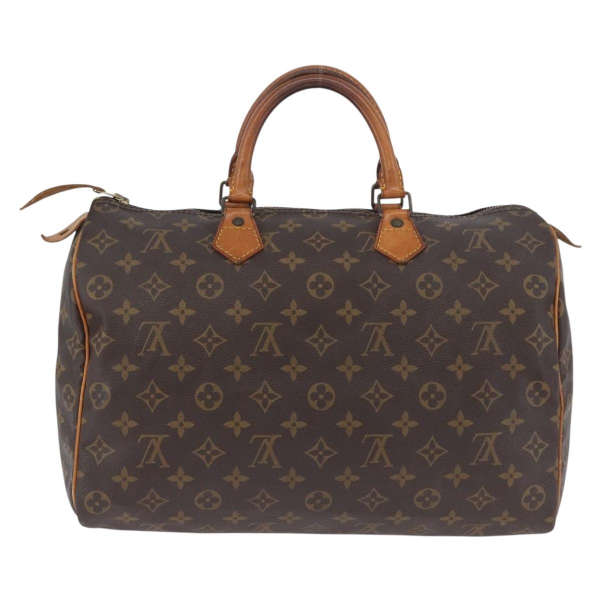 LOUIS VUITTON Monogram Speedy 35 Hand Bag M41524 LV Auth 171744