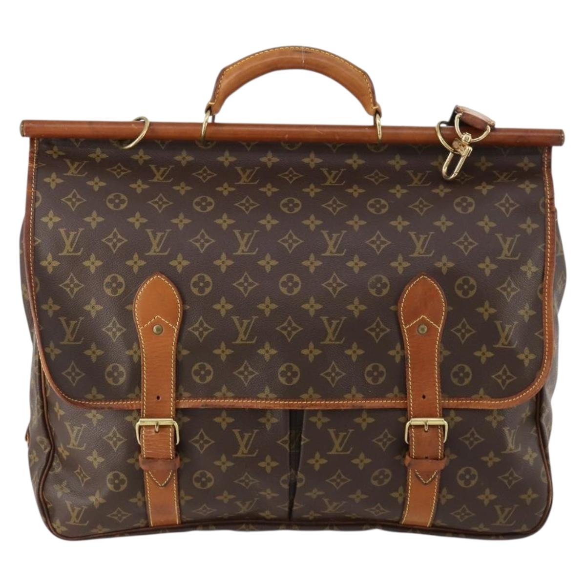 LOUIS VUITTON Monogram Sac Chassour 45 Boston Bag M41922 LV Auth 171758