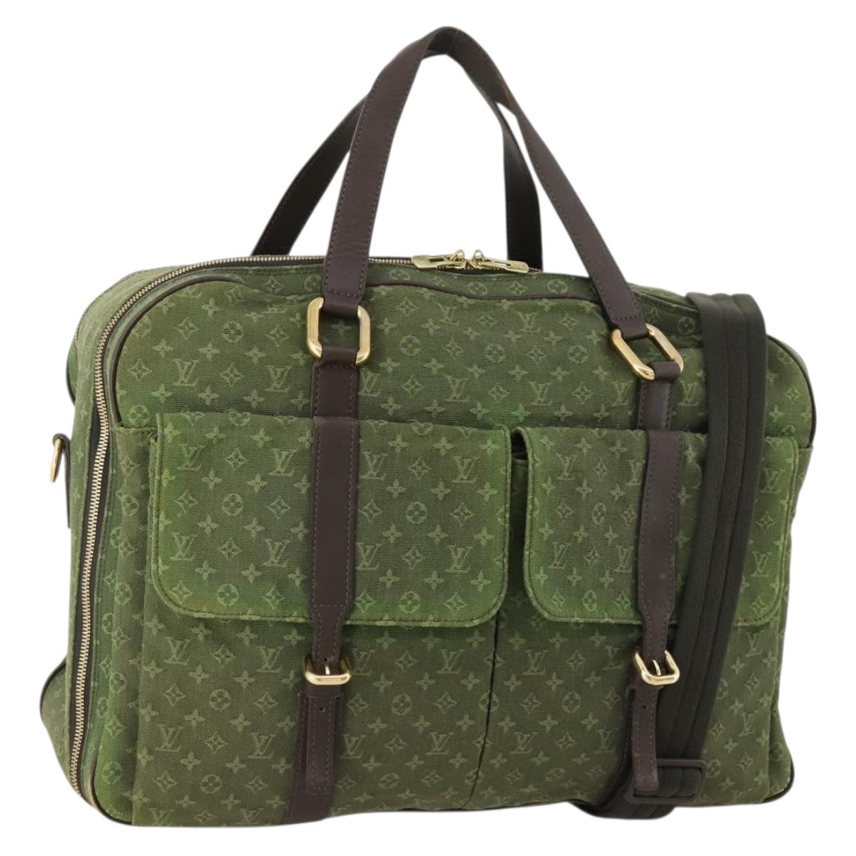 LOUIS VUITTON Monogram Mini Claudine Boston Bag TST Khaki M42332 LV Auth 171769