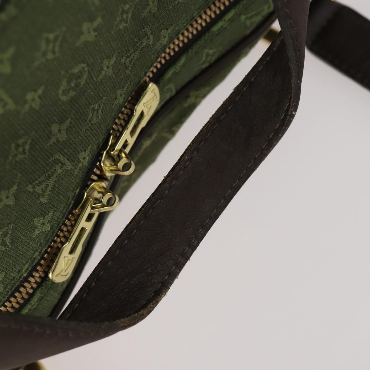 LOUIS VUITTON Monogram Mini Claudine Boston Bag TST Khaki M42332 LV Auth 171769