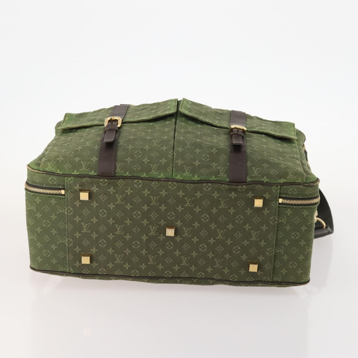 LOUIS VUITTON Monogram Mini Claudine Boston Bag TST Khaki M42332 LV Auth 171769