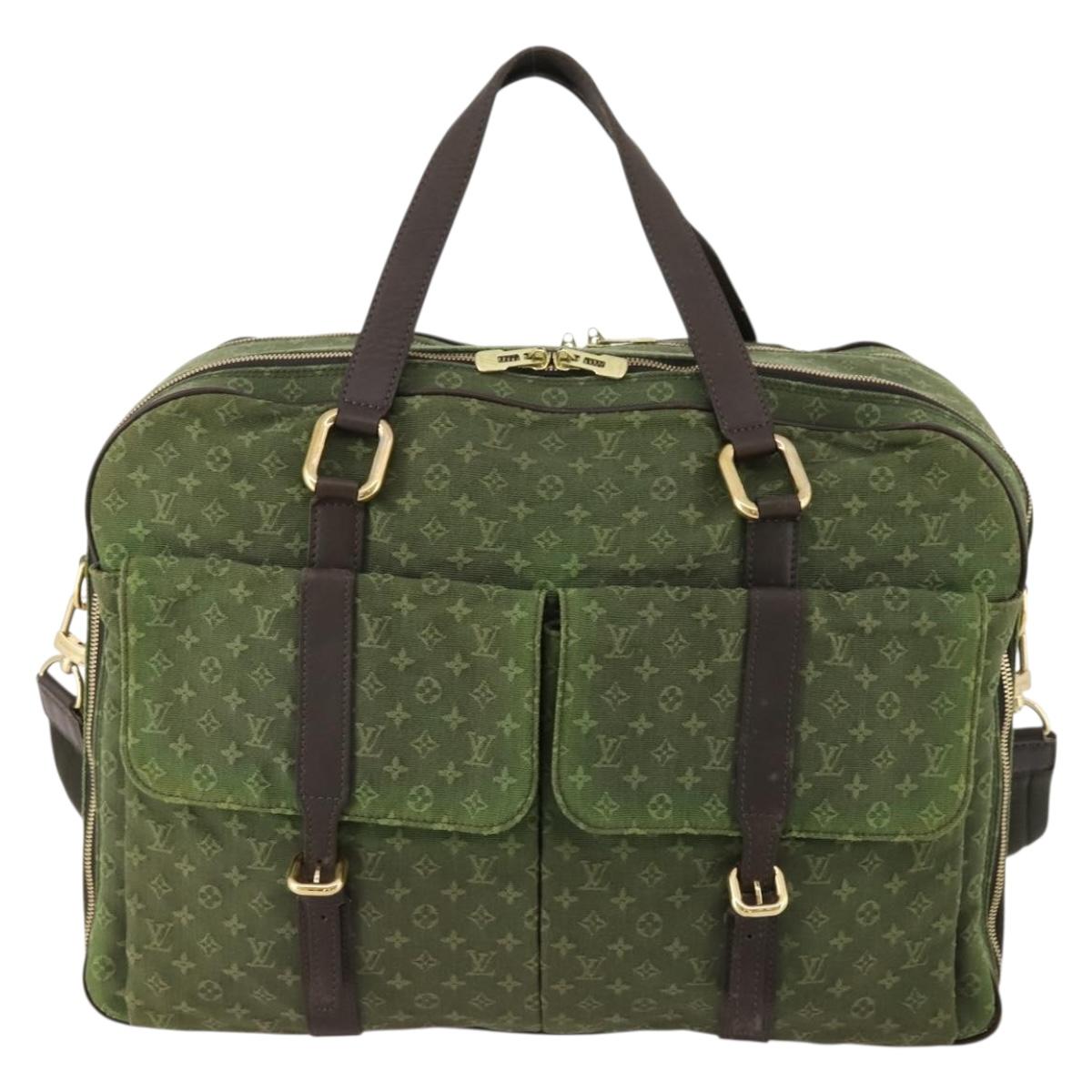 LOUIS VUITTON Monogram Mini Claudine Boston Bag TST Khaki M42332 LV Auth 171769