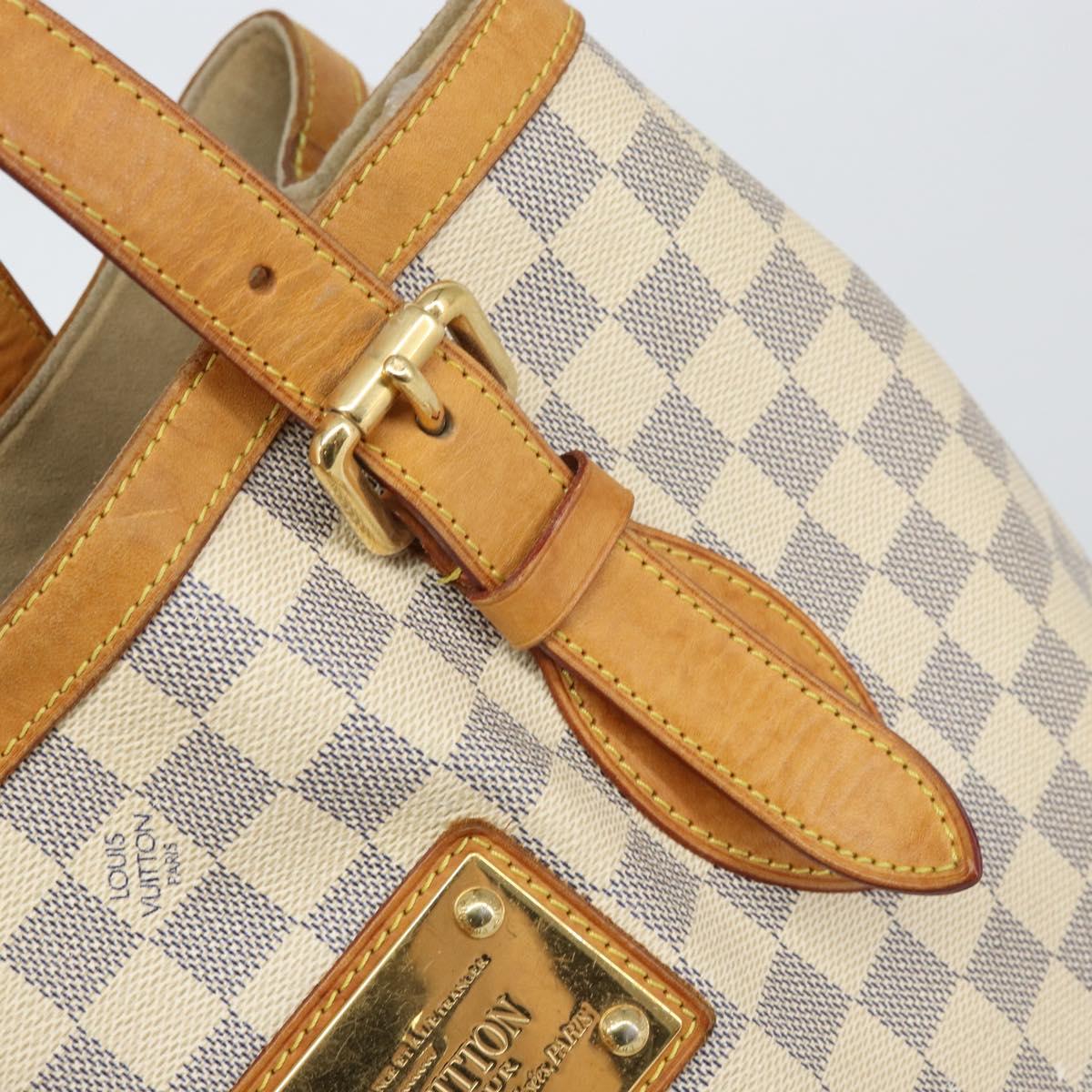 LOUIS VUITTON Damier Azur Hampstead MM Tote Bag N51206 LV Auth 171773