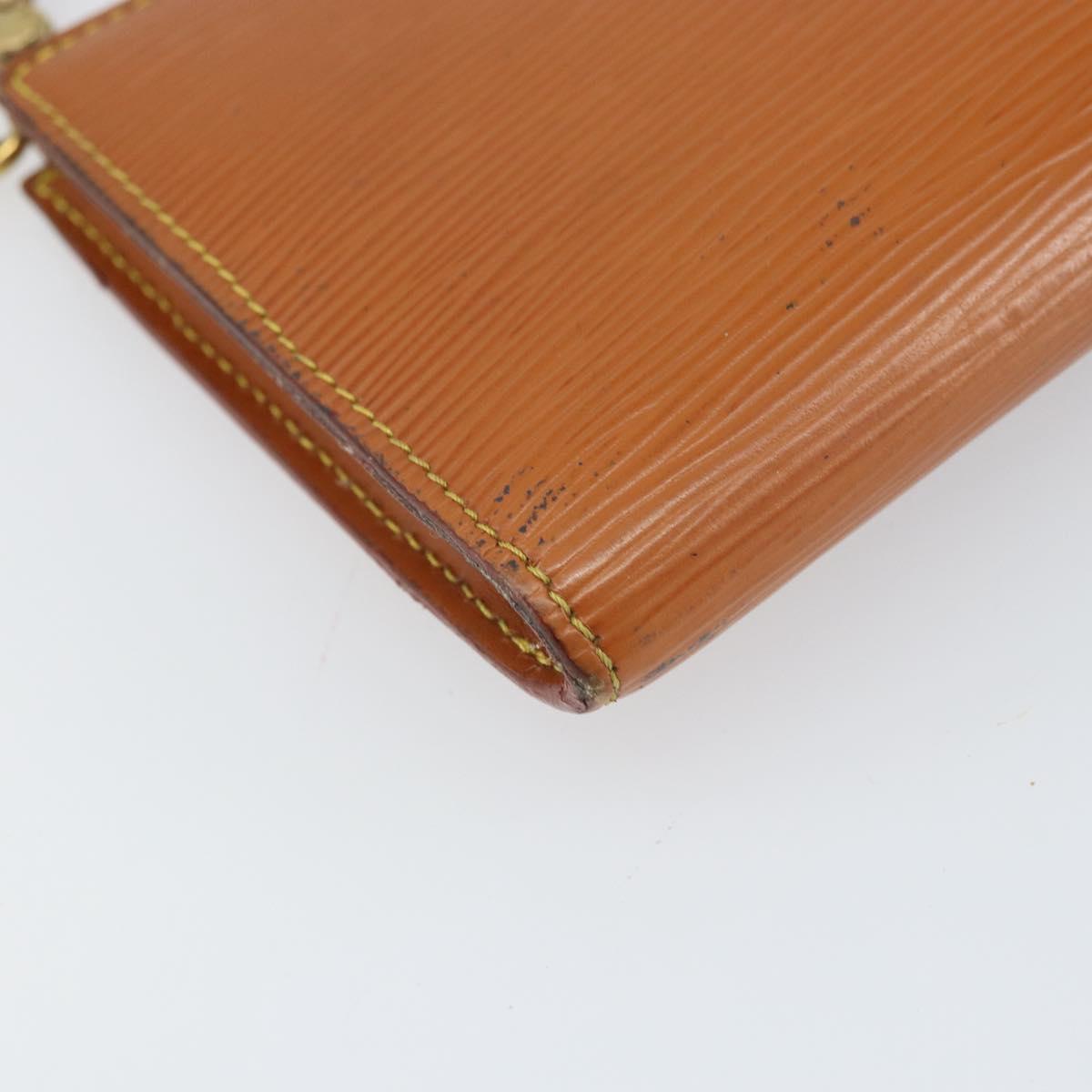 LOUIS VUITTON Epi Pochette Accessoires Pouch Zipangu Gold M52948 LV Auth 171803