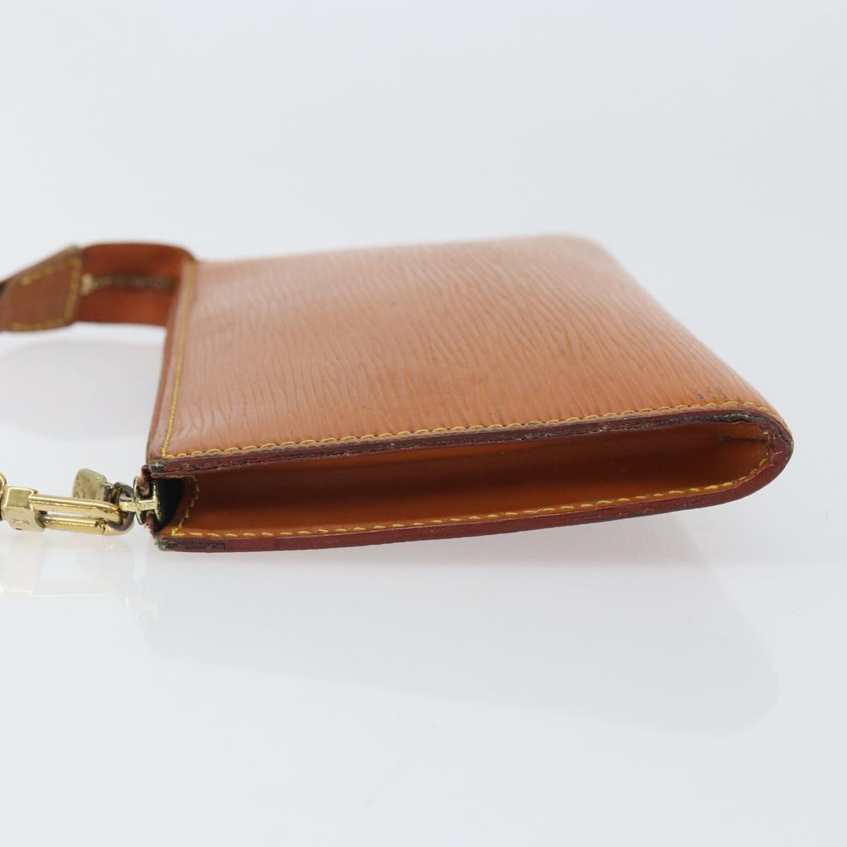 LOUIS VUITTON Epi Pochette Accessoires Pouch Zipangu Gold M52948 LV Auth 171803