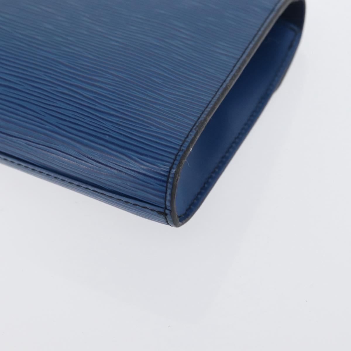 LOUIS VUITTON Epi Art Deco Clutch Bag Blue M52635 LV Auth 171813