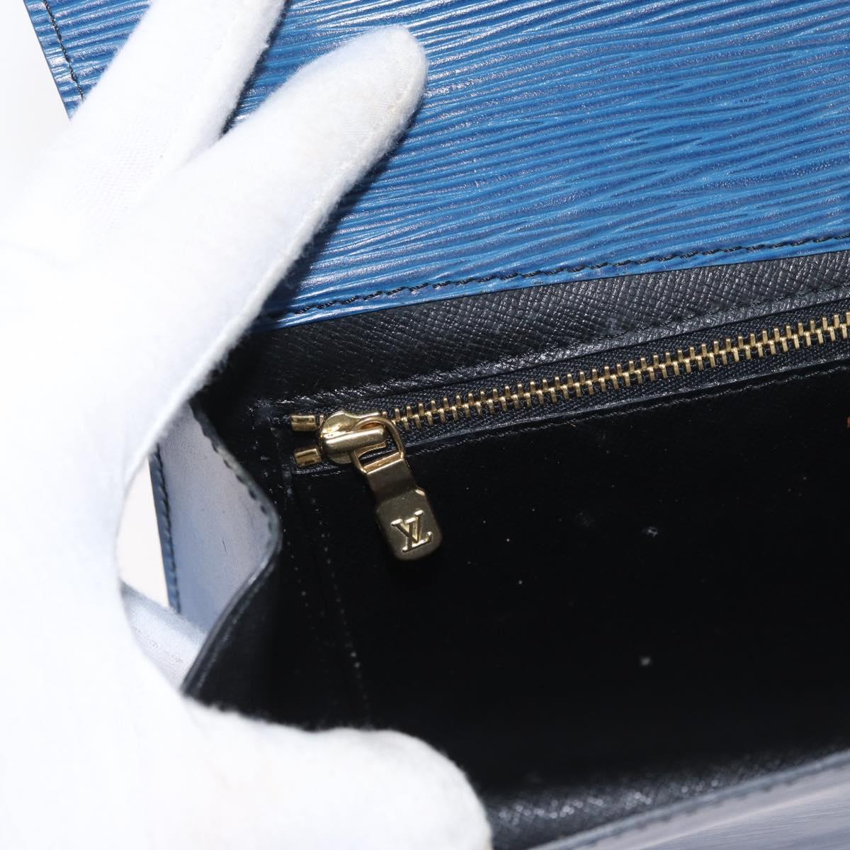 LOUIS VUITTON Epi Art Deco Clutch Bag Blue M52635 LV Auth 171813