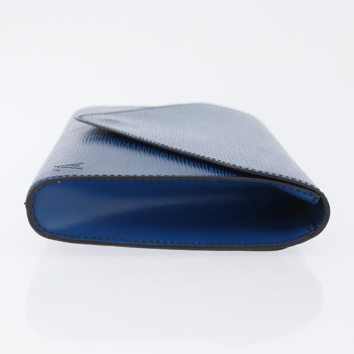 LOUIS VUITTON Epi Art Deco Clutch Bag Blue M52635 LV Auth 171813