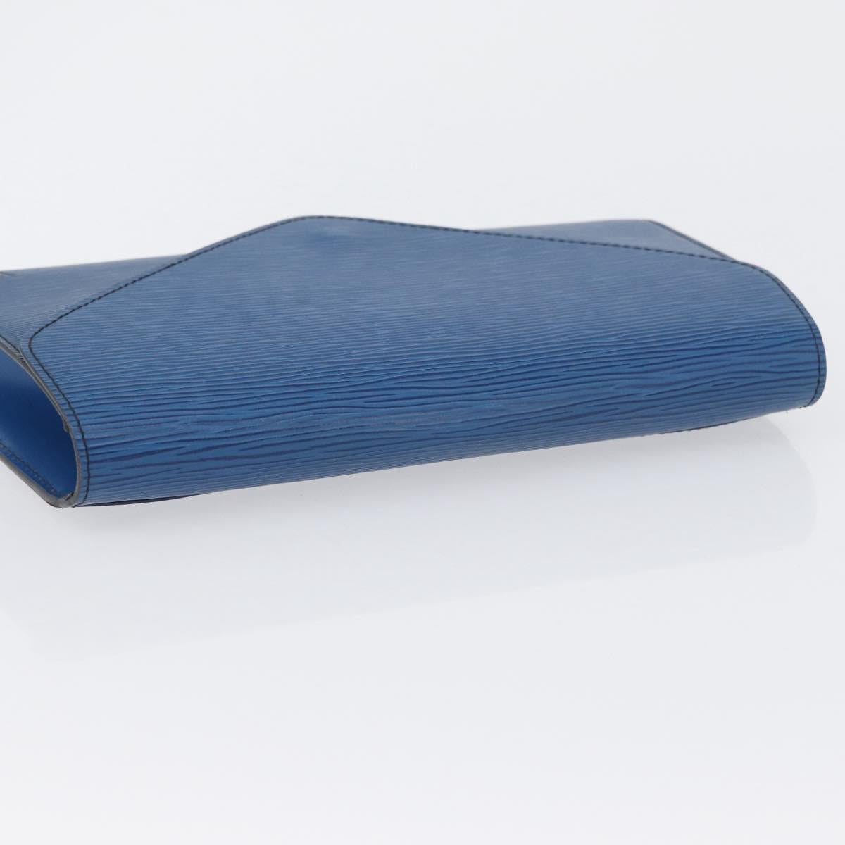 LOUIS VUITTON Epi Art Deco Clutch Bag Blue M52635 LV Auth 171813