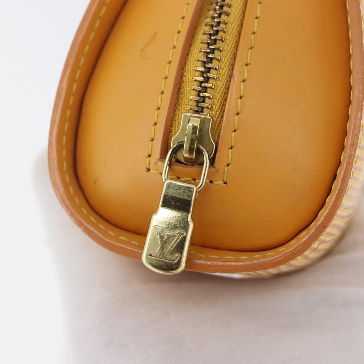 LOUIS VUITTON Epi Dauphine PM Pouch Yellow M48449 LV Auth 171817