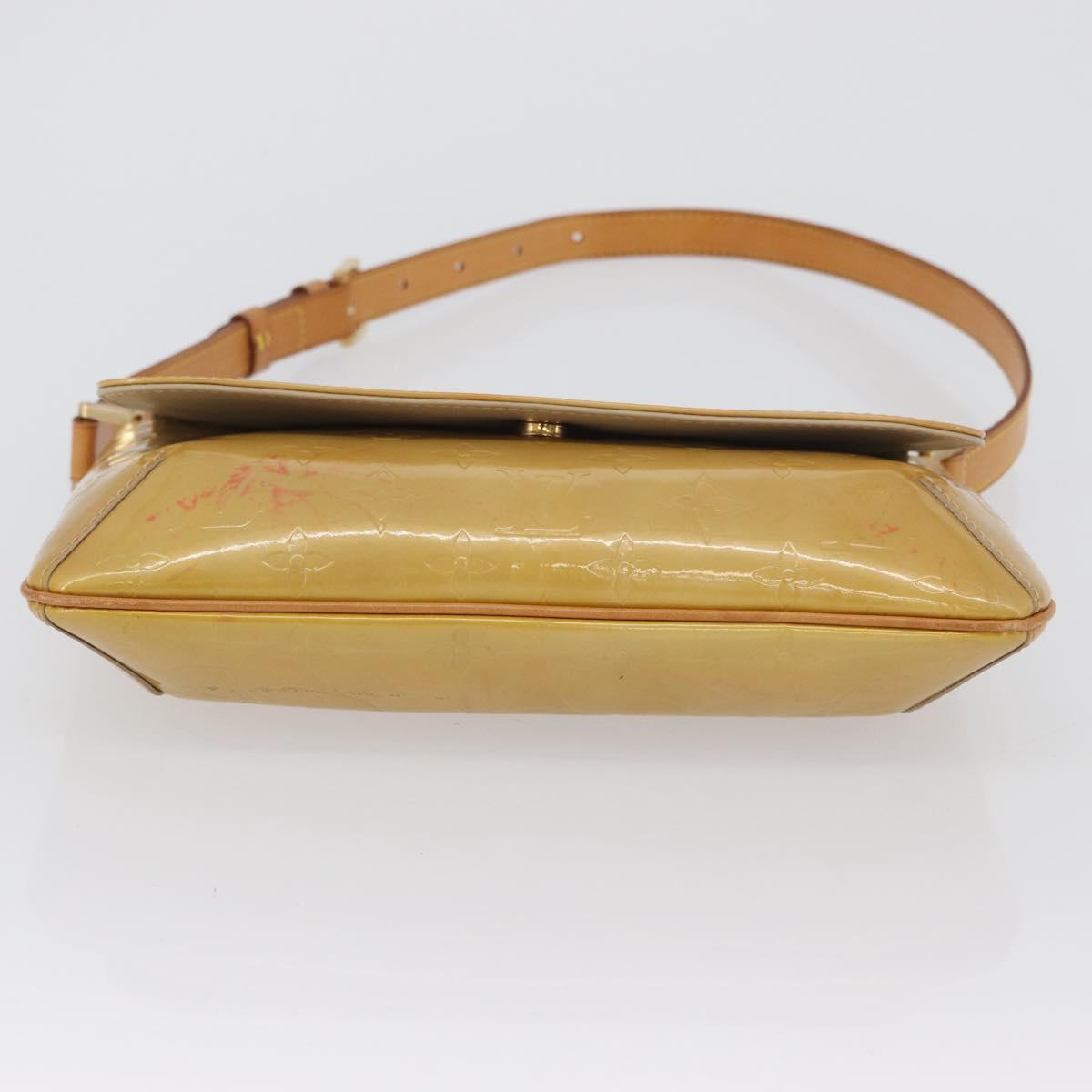 LOUIS VUITTON Monogram Vernis Thompson Street Bag Beige M91301 LV Auth 171822