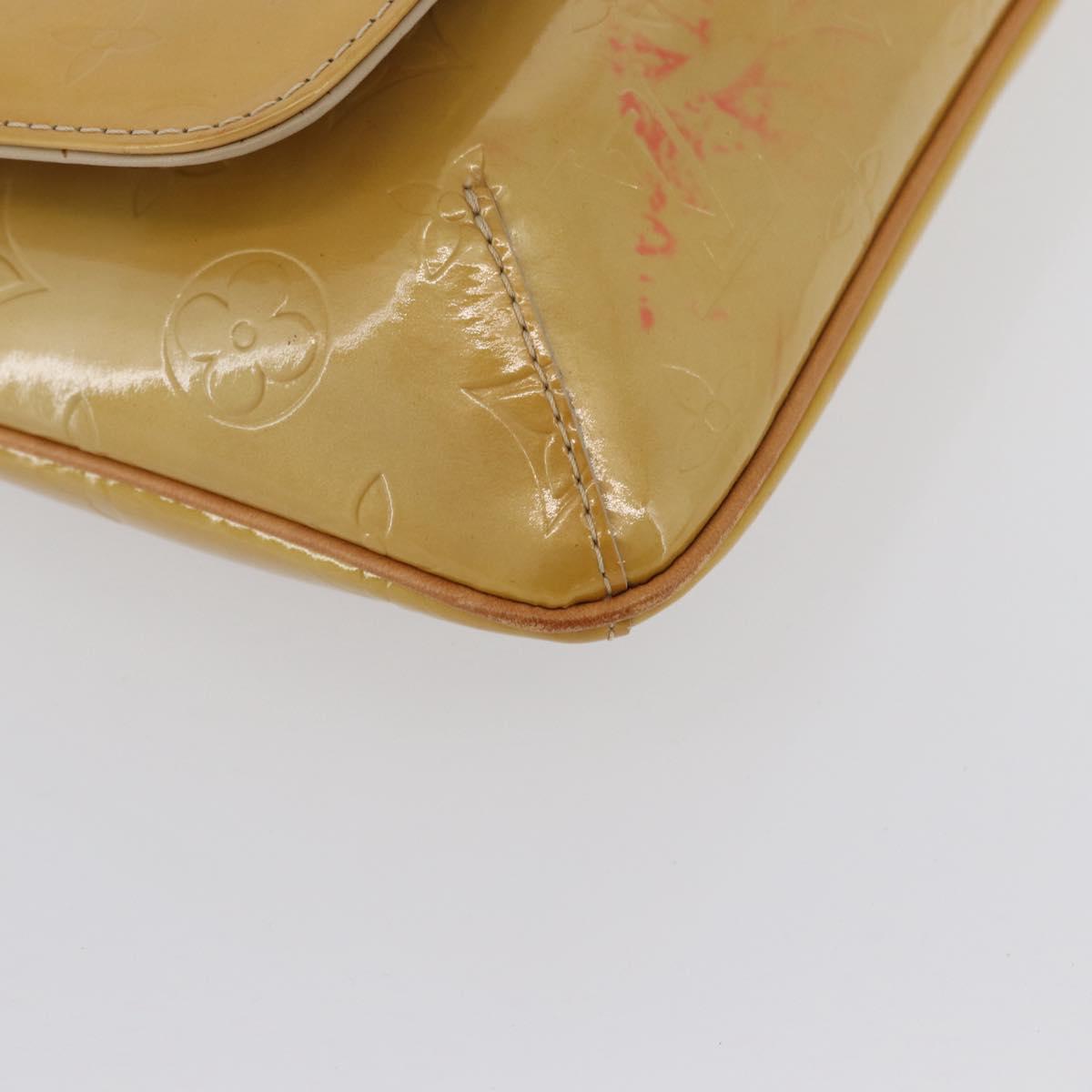LOUIS VUITTON Monogram Vernis Thompson Street Bag Beige M91301 LV Auth 171822