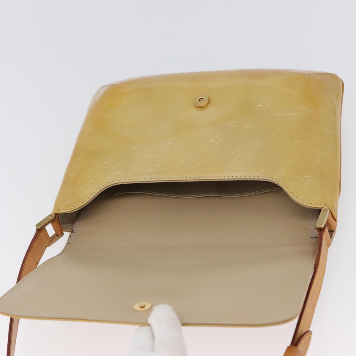 LOUIS VUITTON Monogram Vernis Thompson Street Bag Beige M91301 LV Auth 171822