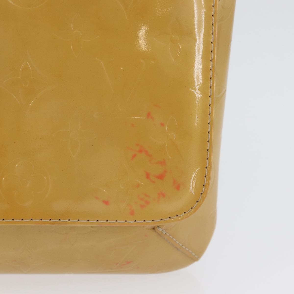 LOUIS VUITTON Monogram Vernis Thompson Street Bag Beige M91301 LV Auth 171822