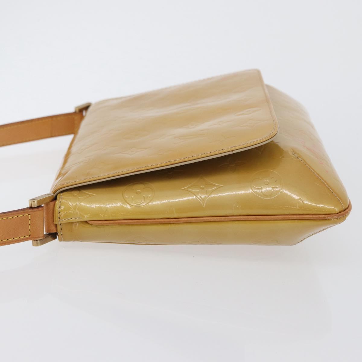 LOUIS VUITTON Monogram Vernis Thompson Street Bag Beige M91301 LV Auth 171822