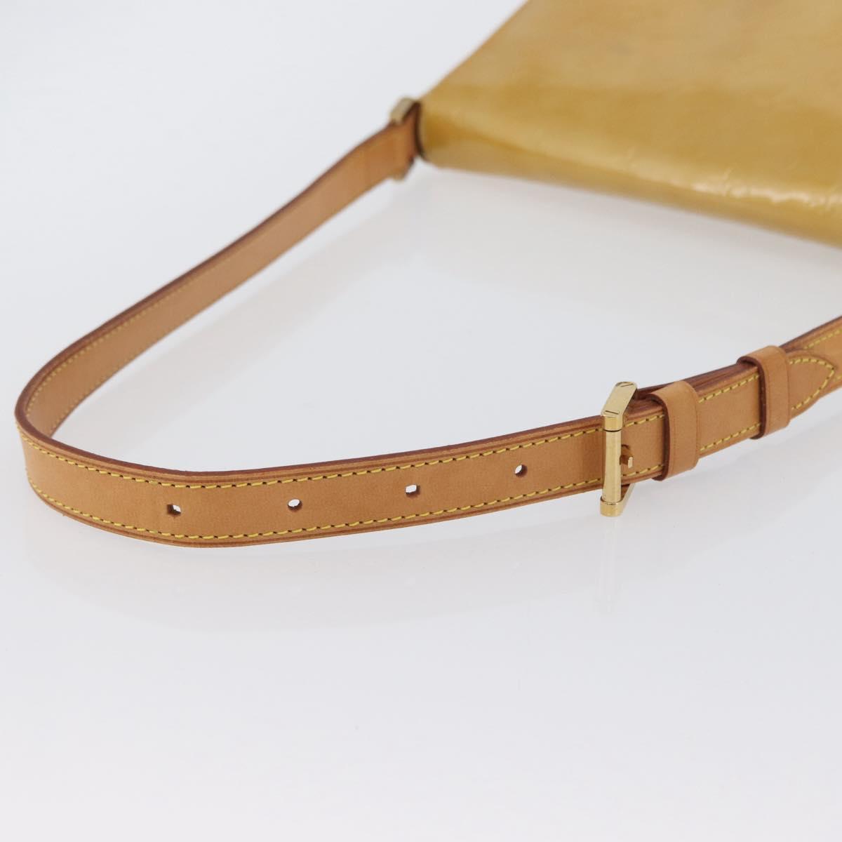 LOUIS VUITTON Monogram Vernis Thompson Street Bag Beige M91301 LV Auth 171822