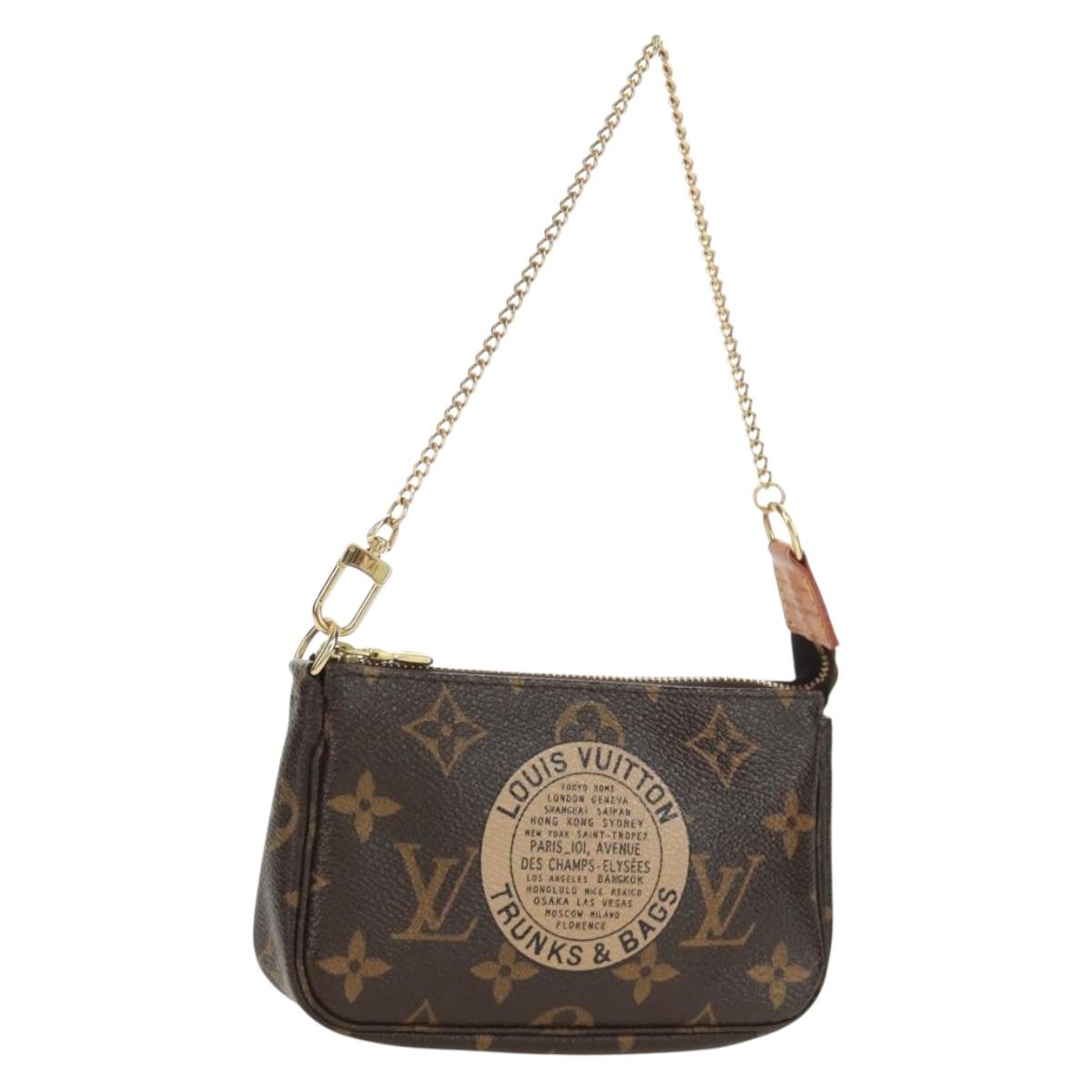 LOUIS VUITTON Monogram T&B Mini Pochette Accessoires Pouch M60153 Auth 171828V