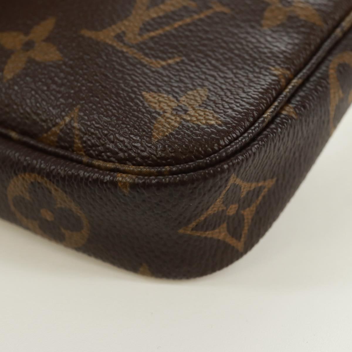 LOUIS VUITTON Monogram T&B Mini Pochette Accessoires Pouch M60153 Auth 171828V
