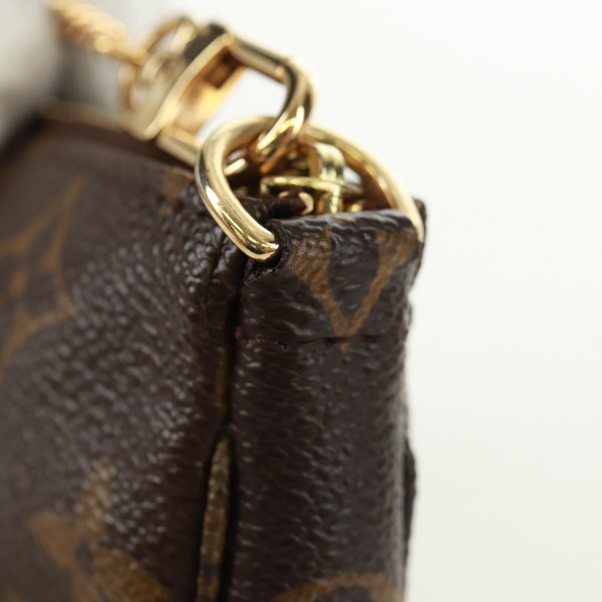 LOUIS VUITTON Monogram T&B Mini Pochette Accessoires Pouch M60153 Auth 171828V