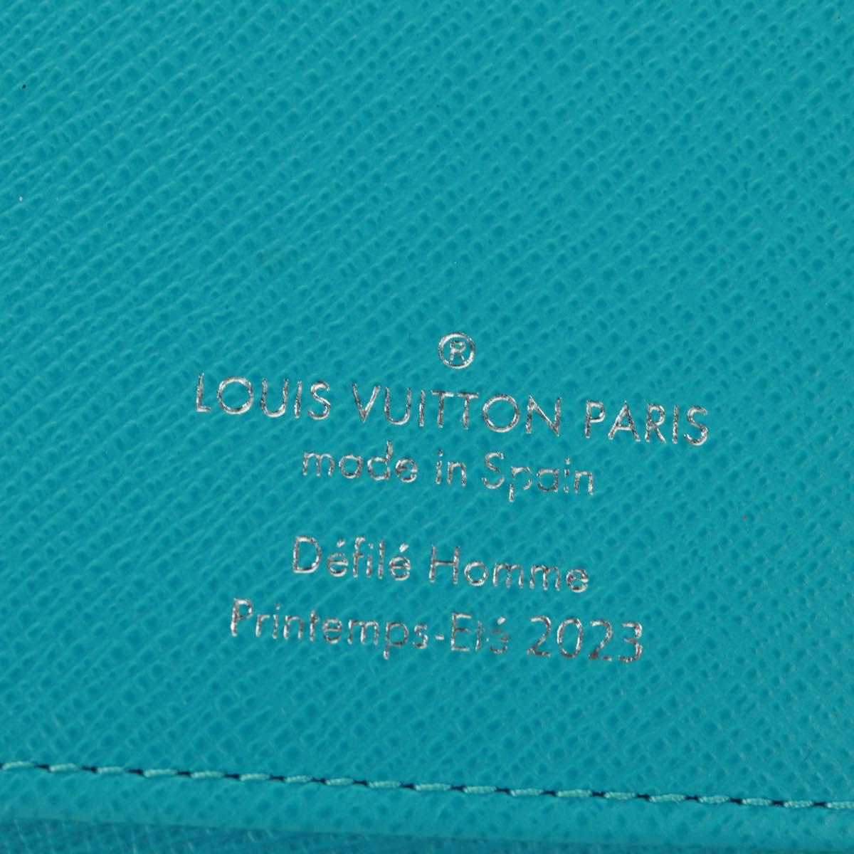 LOUIS VUITTON Playground Zippy Vertical Wallet Yellow M82005 Auth 171843M