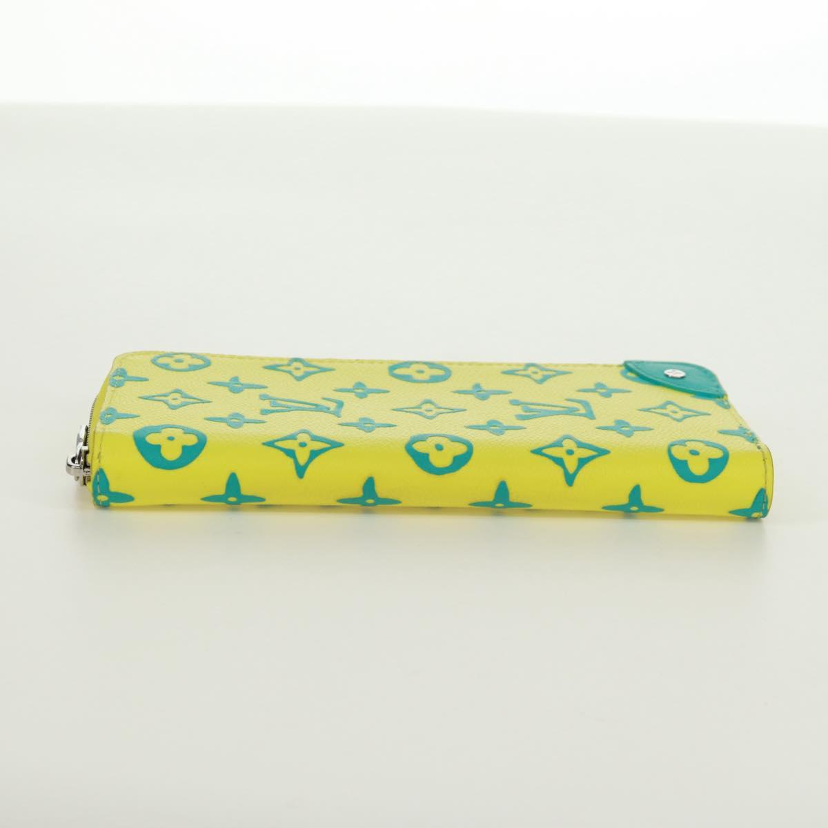 LOUIS VUITTON Playground Zippy Vertical Wallet Yellow M82005 Auth 171843M