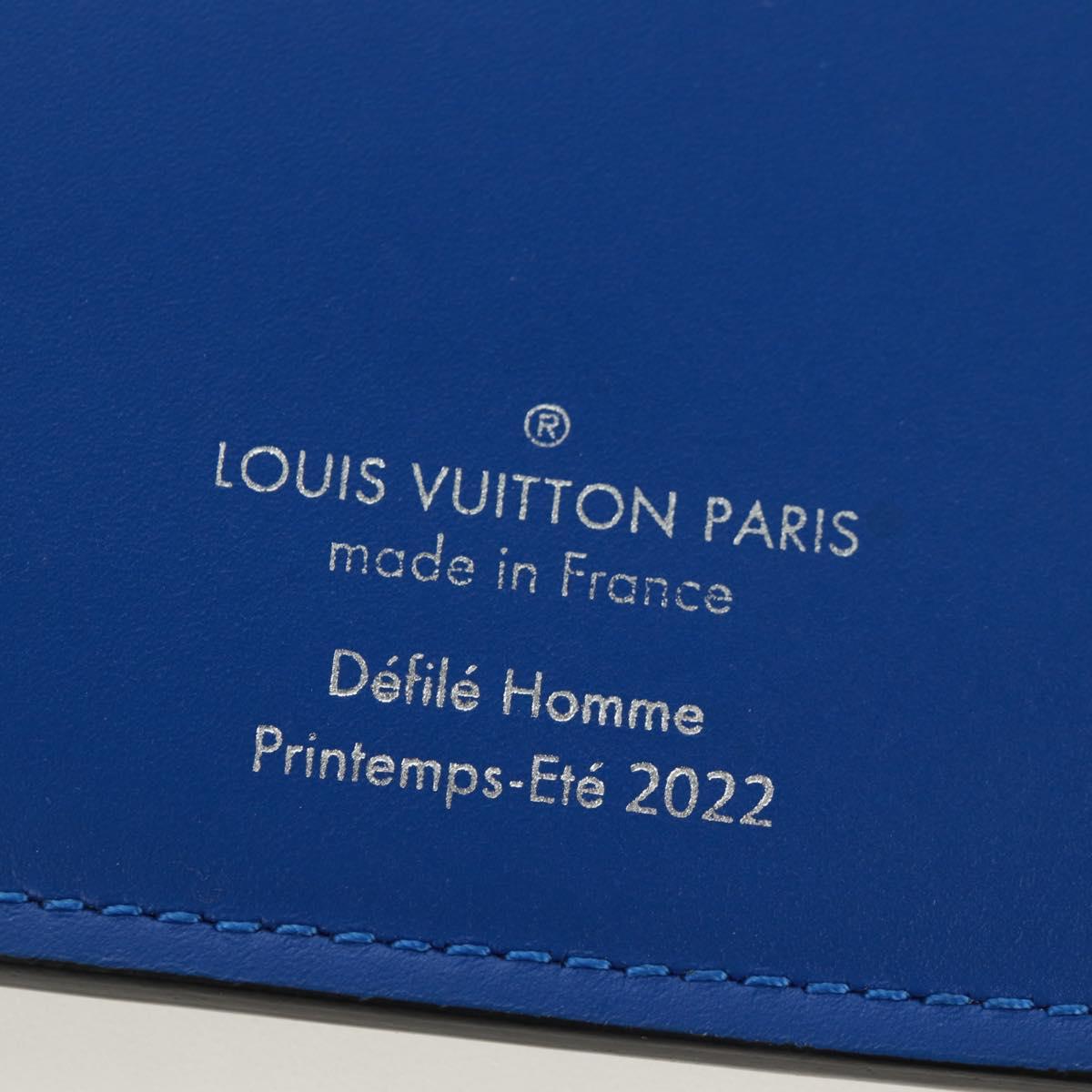 LOUIS VUITTON Taurillon Clemence Illusion Brazza Porte M81255 Auth 171844M