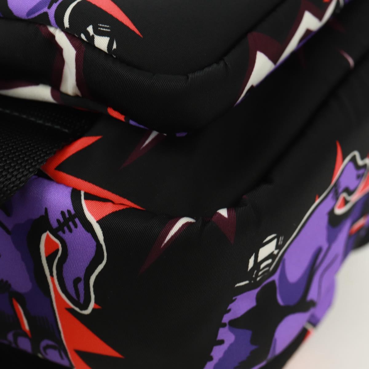 PRADA Universal Studio Collaboration Frankenstein Bag Nylon Purple Auth 171848M