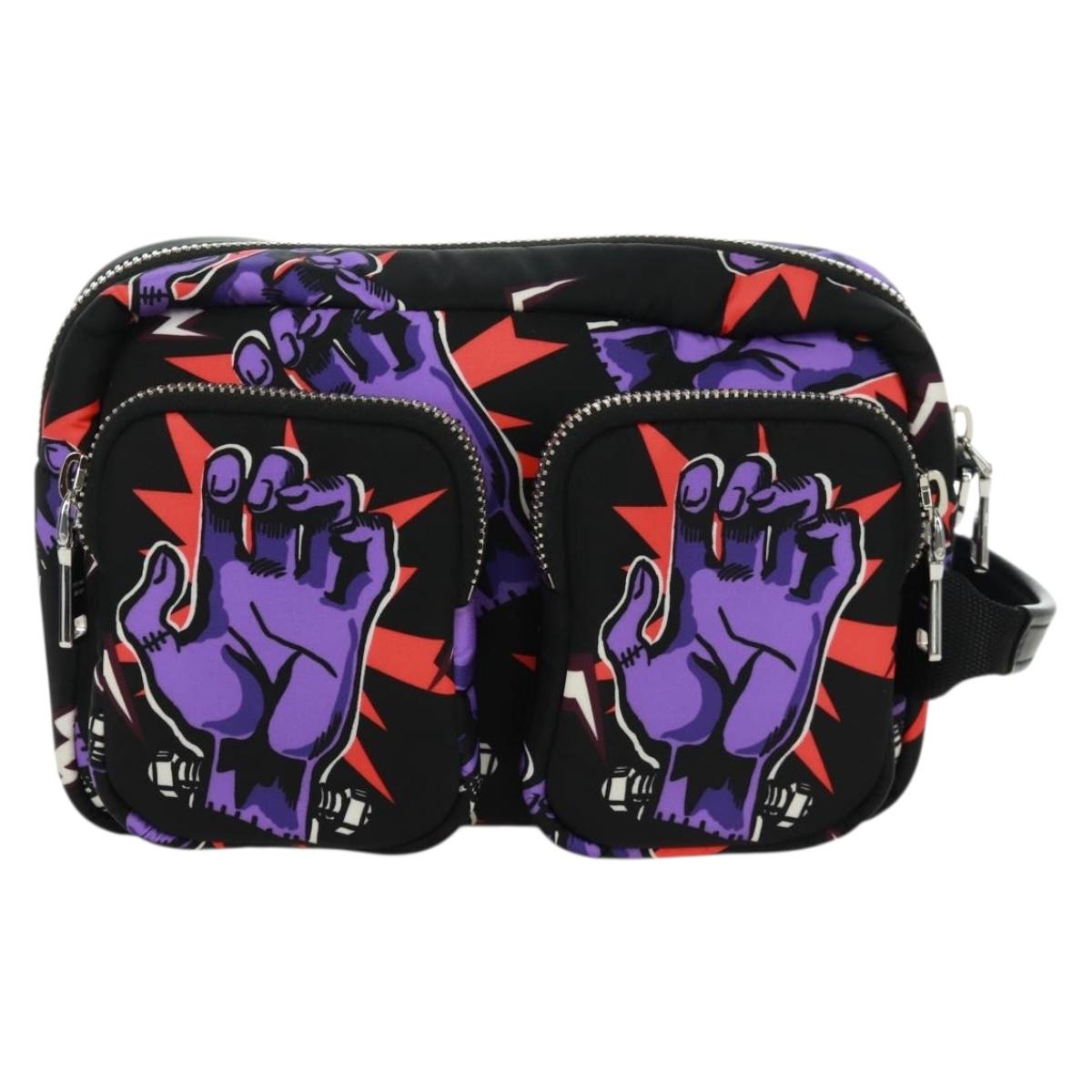 PRADA Universal Studio Collaboration Frankenstein Bag Nylon Purple Auth 171848M