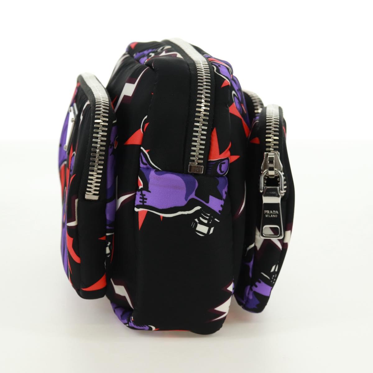 PRADA Universal Studio Collaboration Frankenstein Bag Nylon Purple Auth 171848M