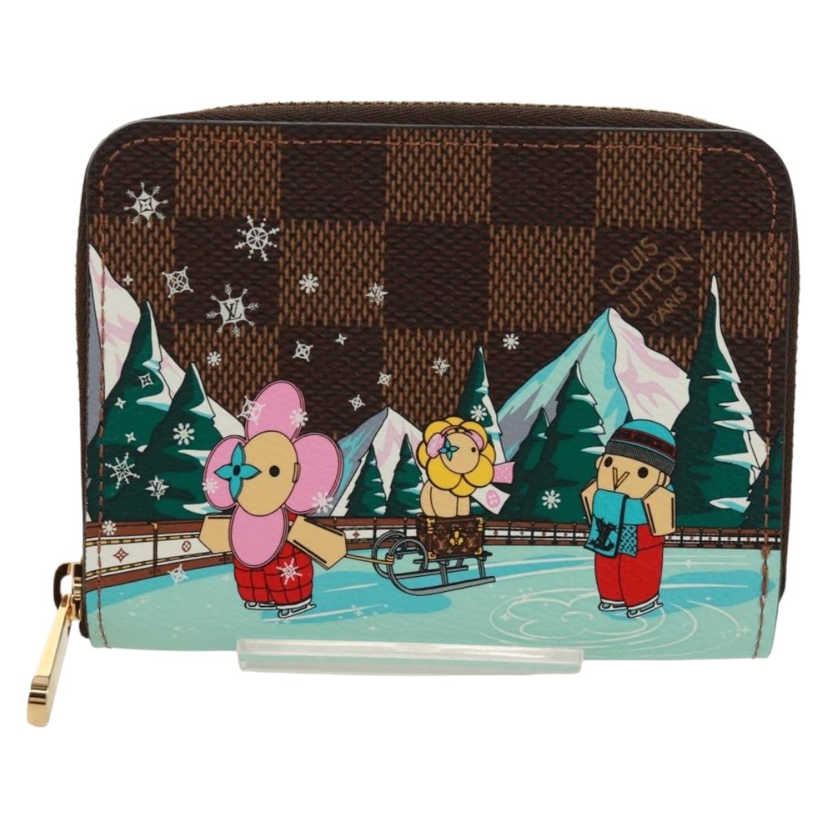 LOUIS VUITTON Damier Ebene Zippy Coin Purse Coin Purse N40721 LV Auth 171851SAM