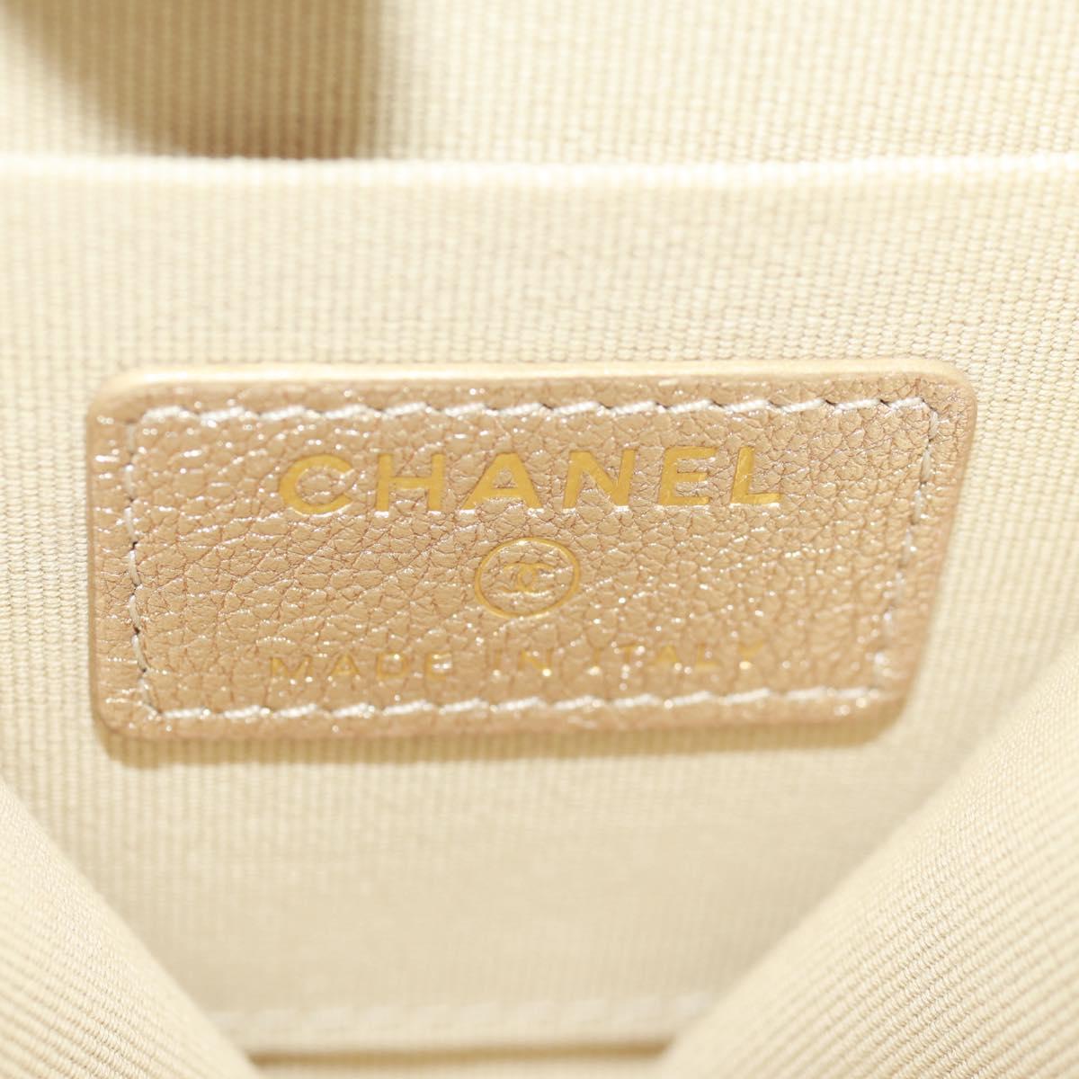 CHANEL Matelasse Air Pods Case & Coin Purse Earphone Lamb Skin CC Auth 171853SM