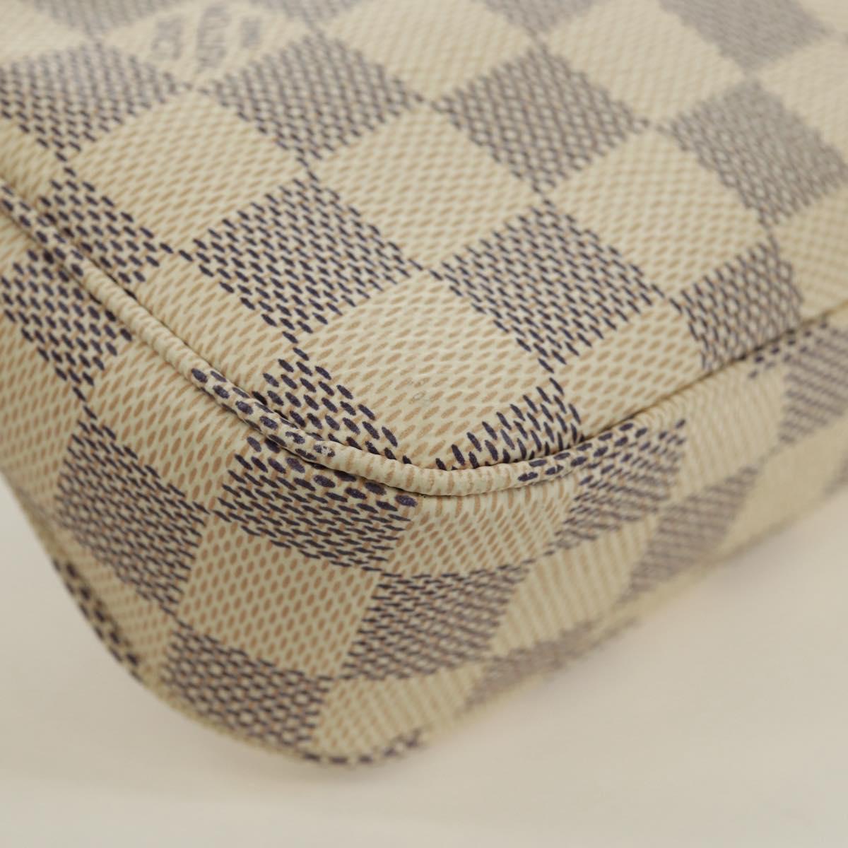 LOUIS VUITTON Damier Azur Pochette Accessoires Pouch N41207 LV Auth 171857SAM