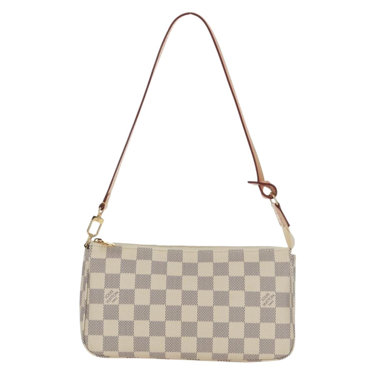 LOUIS VUITTON Damier Azur Pochette Accessoires Pouch N41207 LV Auth 171857SAM