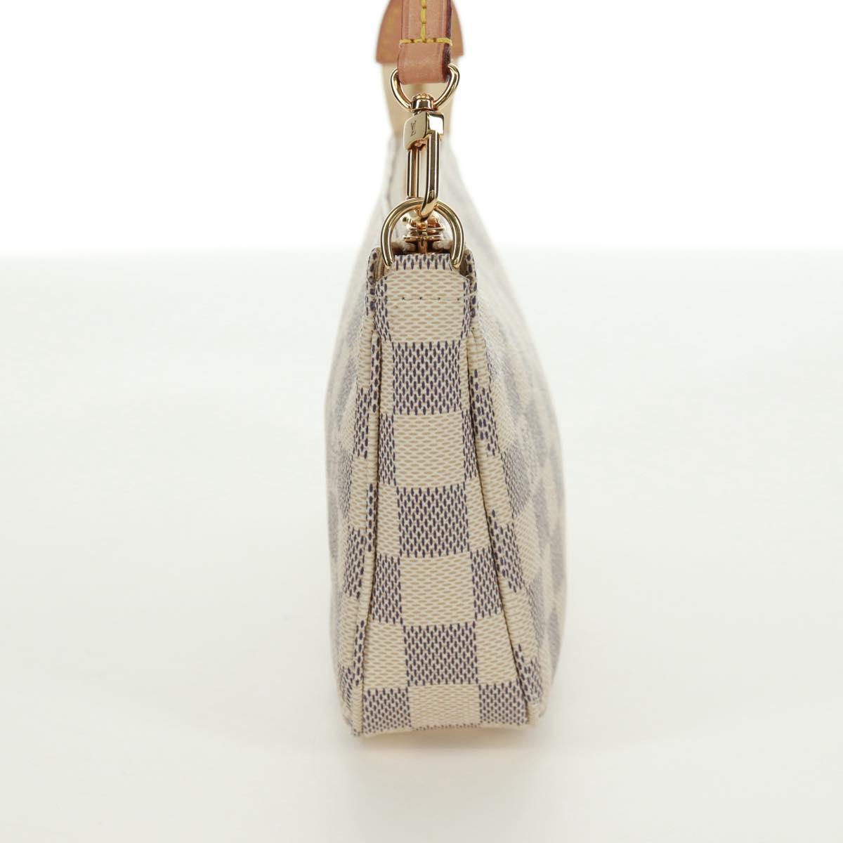 LOUIS VUITTON Damier Azur Pochette Accessoires Pouch N41207 LV Auth 171857SAM