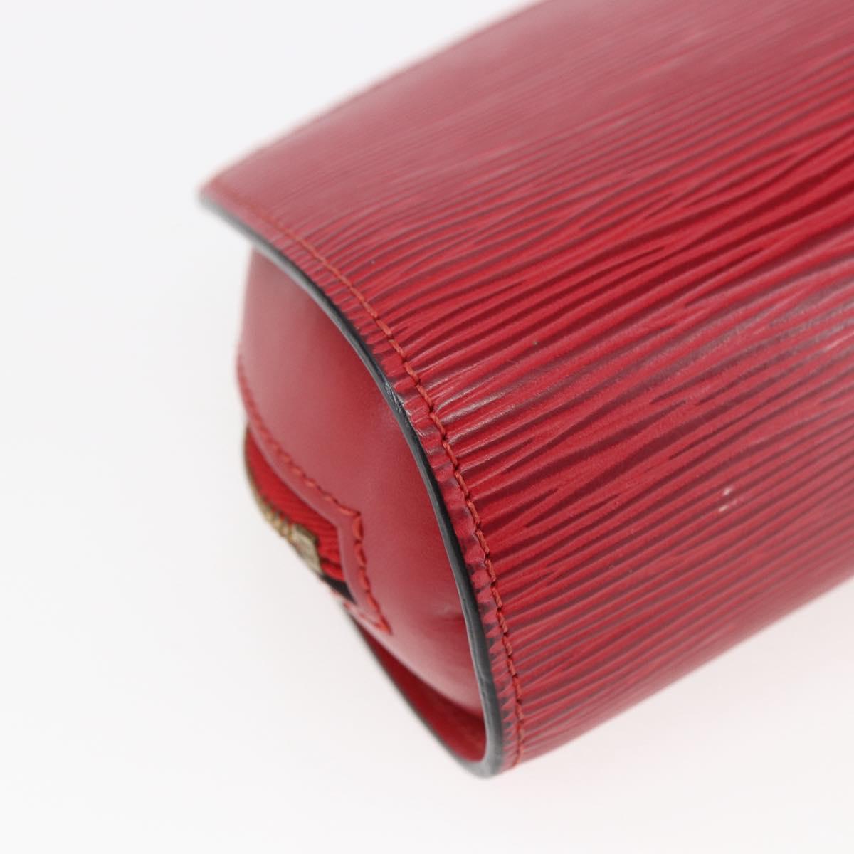 LOUIS VUITTON Epi Dauphine PM Pouch Castilian Red M48447 LV Auth 171867