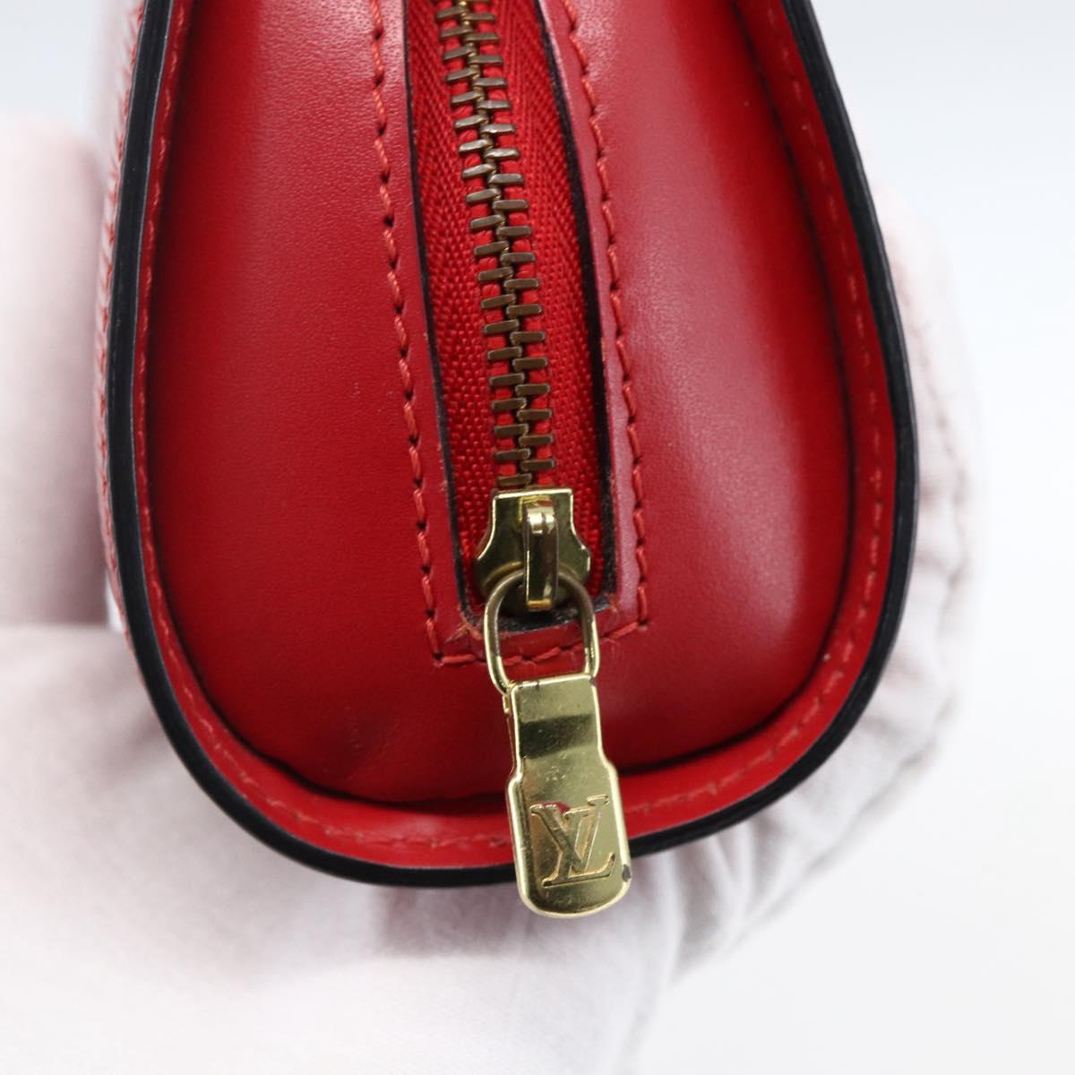 LOUIS VUITTON Epi Dauphine PM Pouch Castilian Red M48447 LV Auth 171867