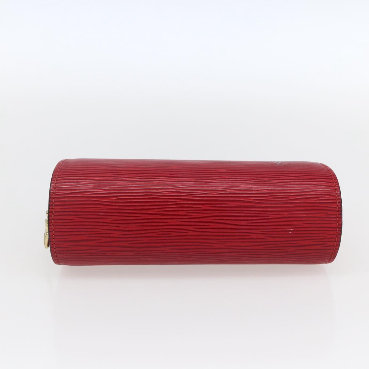 LOUIS VUITTON Epi Dauphine PM Pouch Castilian Red M48447 LV Auth 171867