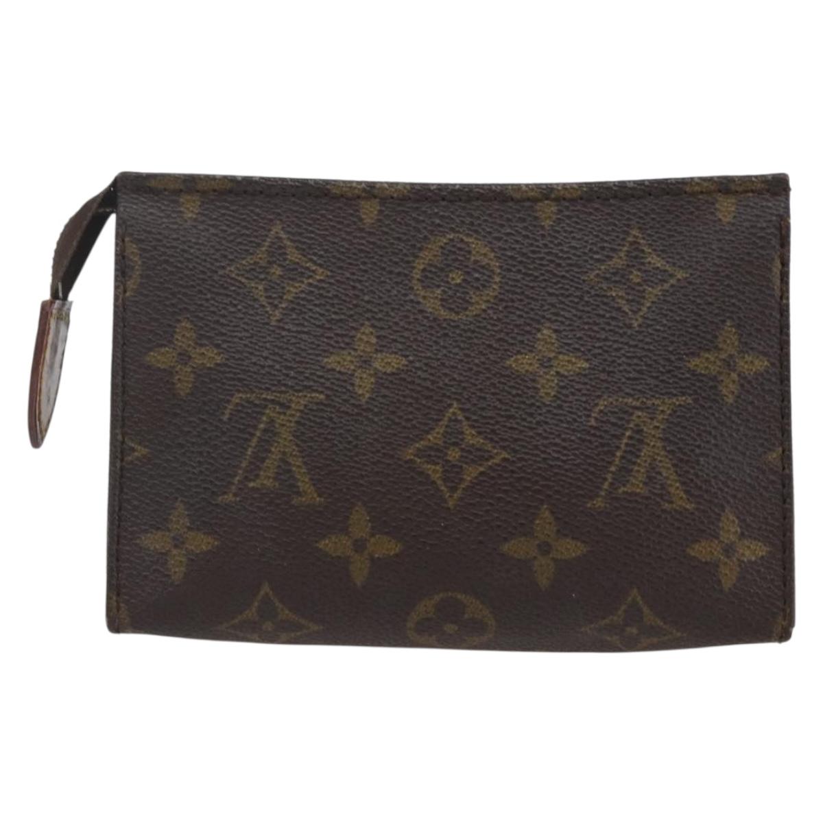 LOUIS VUITTON Monogram Poche Toilette 15 Pouch M47546 LV Auth 171880