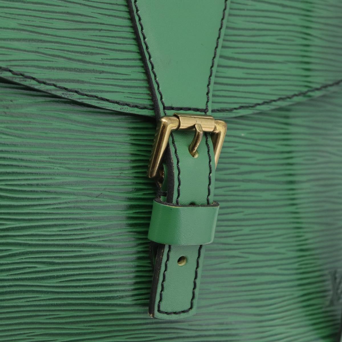 LOUIS VUITTON Epi Jeune Fille MM Shoulder Bag Green M52154 LV Auth 171885