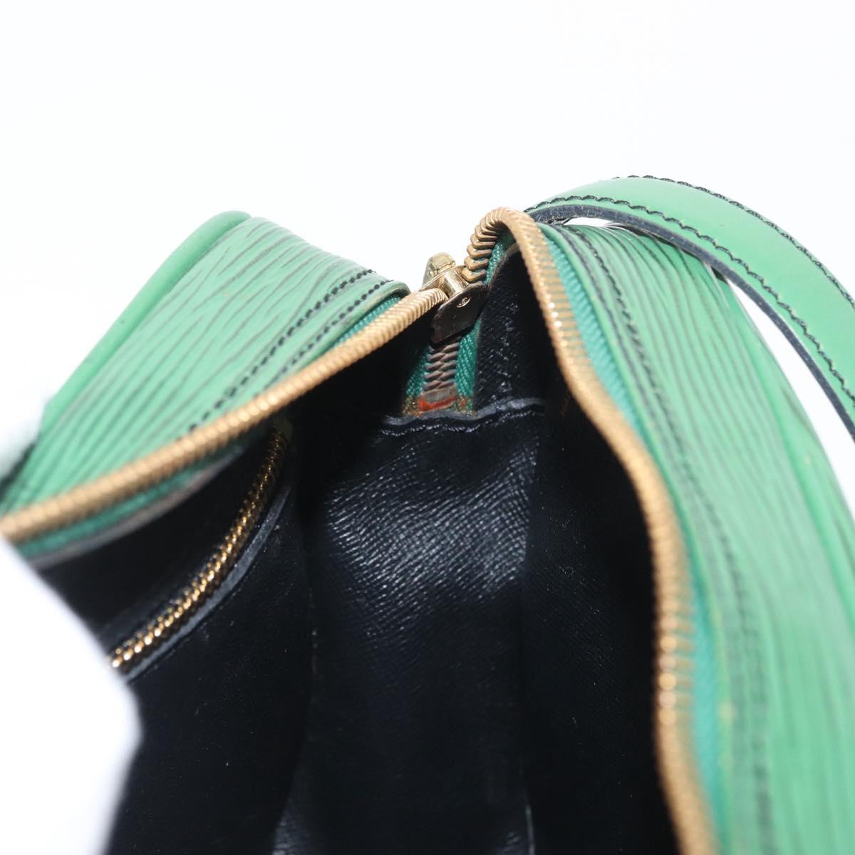 LOUIS VUITTON Epi Jeune Fille MM Shoulder Bag Green M52154 LV Auth 171885
